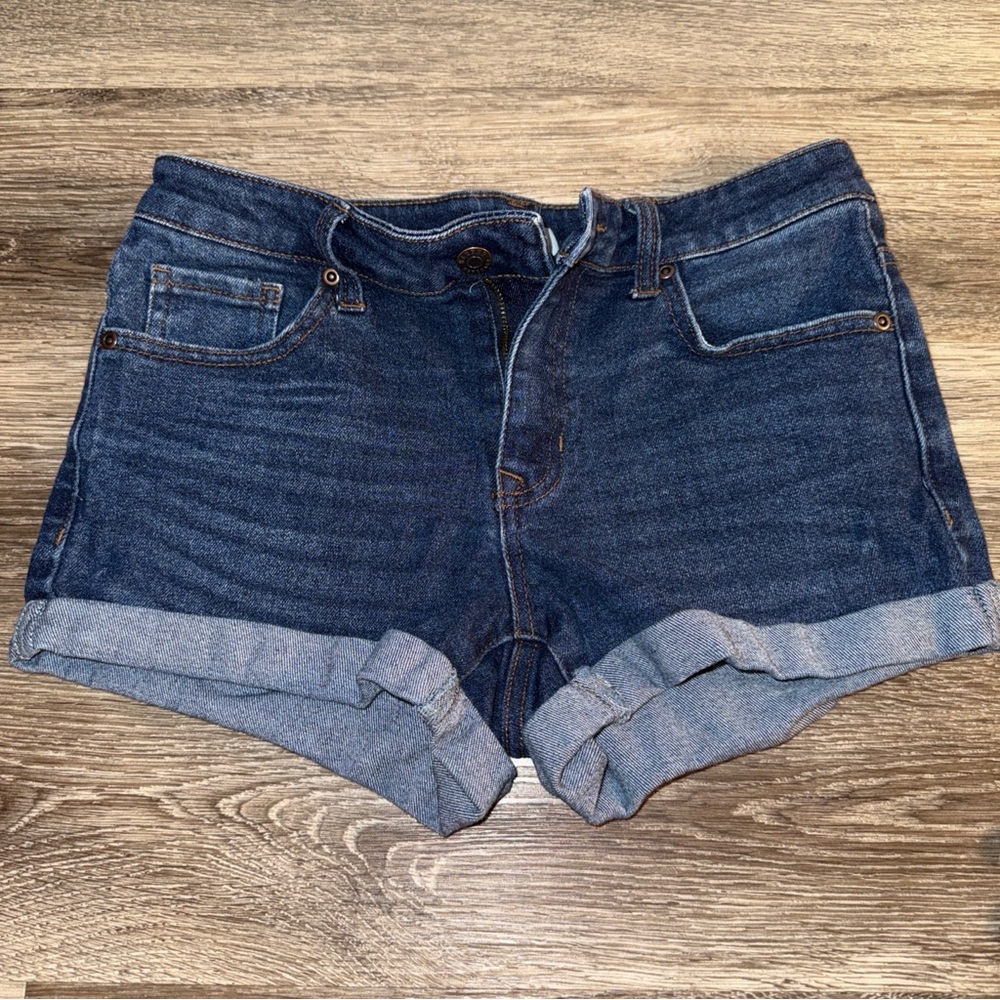 Harper Heritage Stretch Denim Boyfriend Blue Jean Shorts Womens Size 26